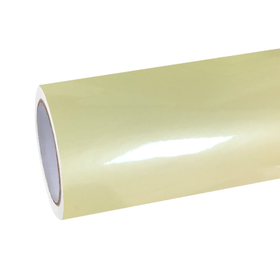 Gloss Light Yellow Car Vinyl Wrap 01