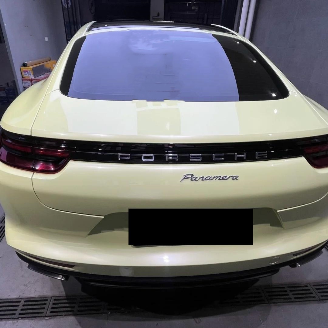 Gloss Light Yellow Car Vinyl Wrap