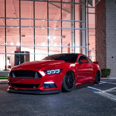 Gloss Metallic Vampire Red Car Vinyl Wrap 02