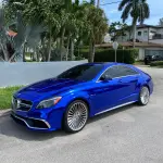 Gloss Mirror Chrome Blue Car Vinyl Wrap