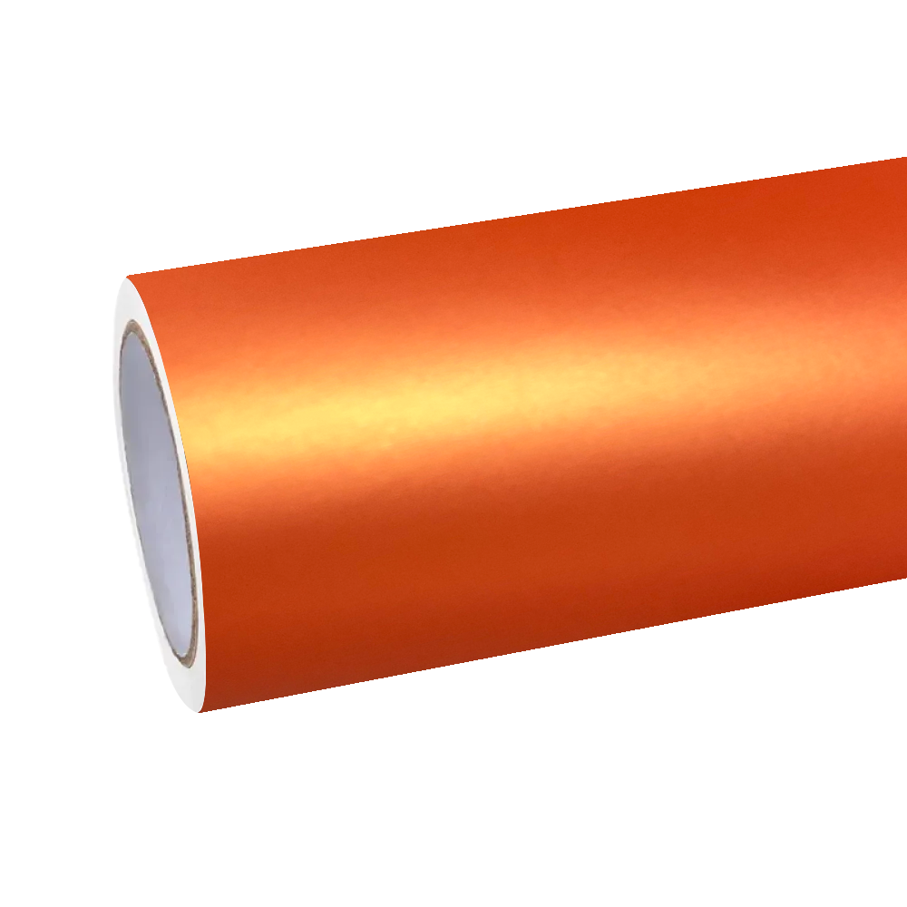 Matte Metallic Satin Stunning Orange Car Vinyl Wrap