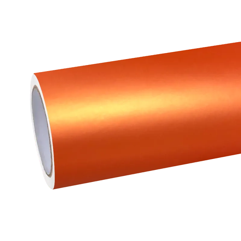 Matte Metallic Satin Stunning Orange Car Vinyl Wrap
