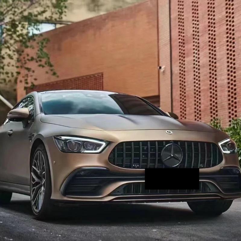 Matte Metallic Gold Brown Car Vinyl Wrap