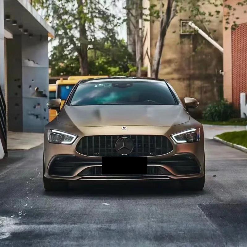 Matte Metallic Gold Brown Car Vinyl Wrap