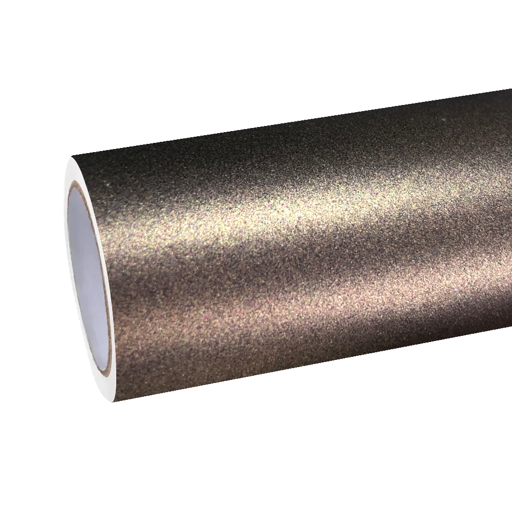 Matte Metallic Gold Brown Car Vinyl Wrap