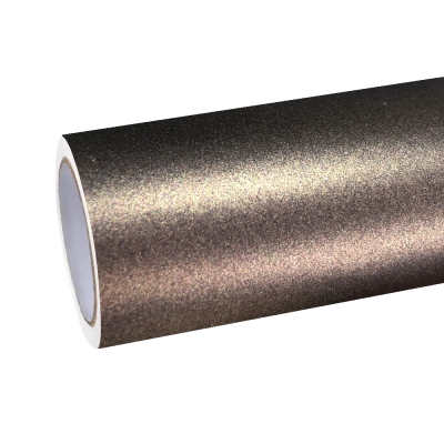 Ultra Matte Metallic Gold Brown Car Vinyl Wrap | Matte Coffee Brown Wrap 01