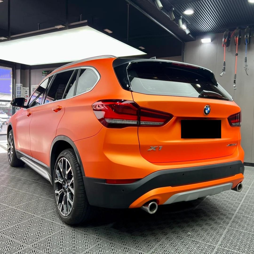 Matte Metallic Satin Stunning Orange Car Vinyl Wrap