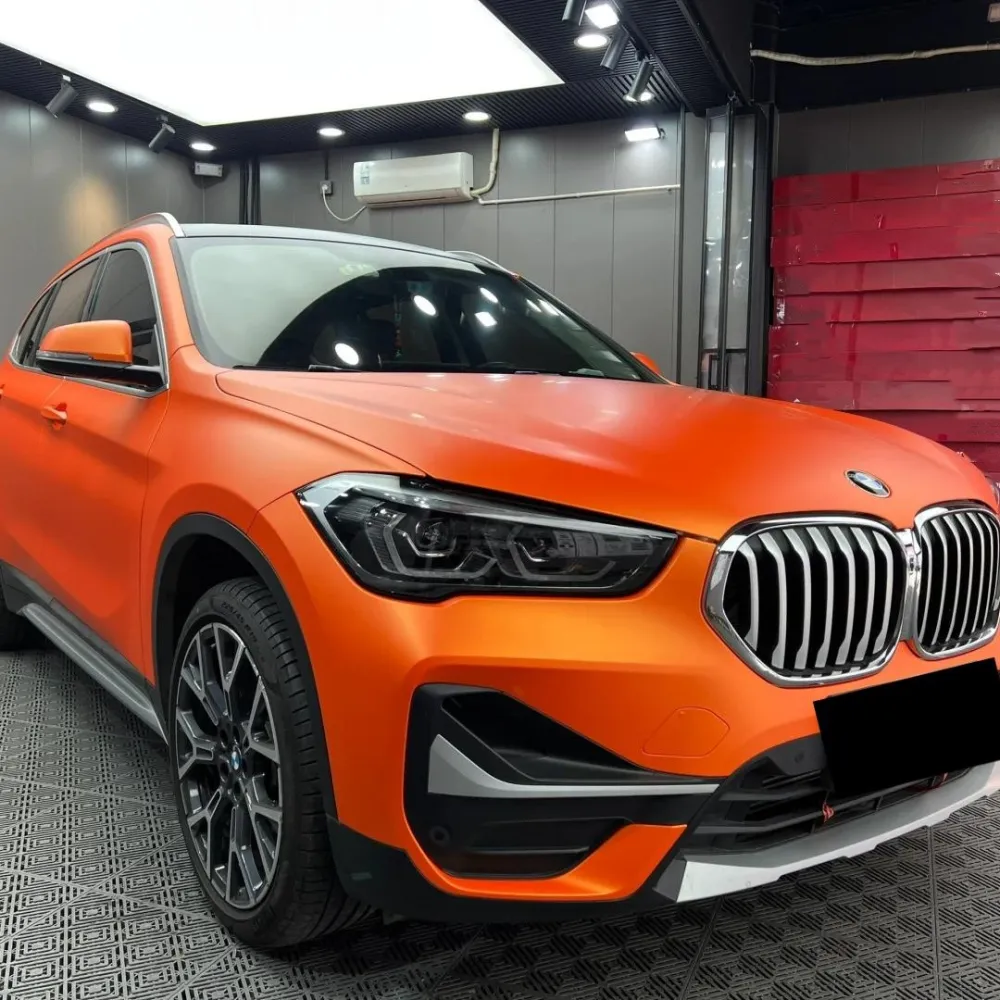Matte Metallic Satin Stunning Orange Car Vinyl Wrap