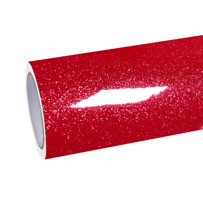 Gloss Metallic Glitter Red Car Vinyl Wrap Sale 01