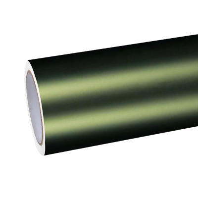 Matte Metallic Lighting Green Car Vinyl Wrap PET 01