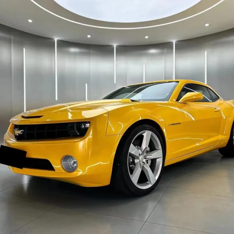 Gloss Metallic Golden Yellow Car Vinyl Wrap