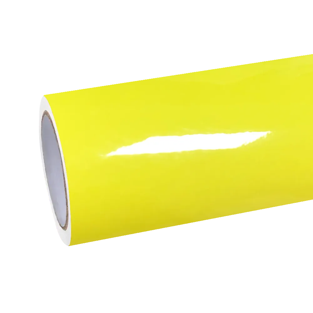 Lemon Yellow Car Wrap