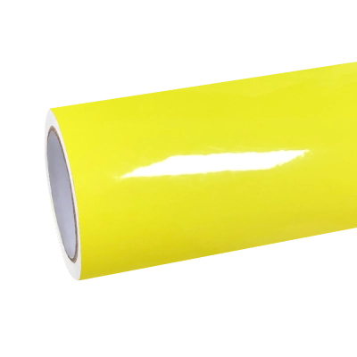 Gloss Lemon Yellow Car Vinyl Wrap 01