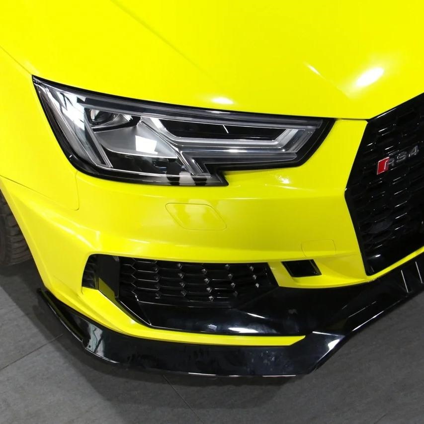 Lemon Yellow Car Wrap