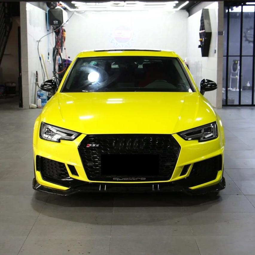 Lemon Yellow Car Wrap