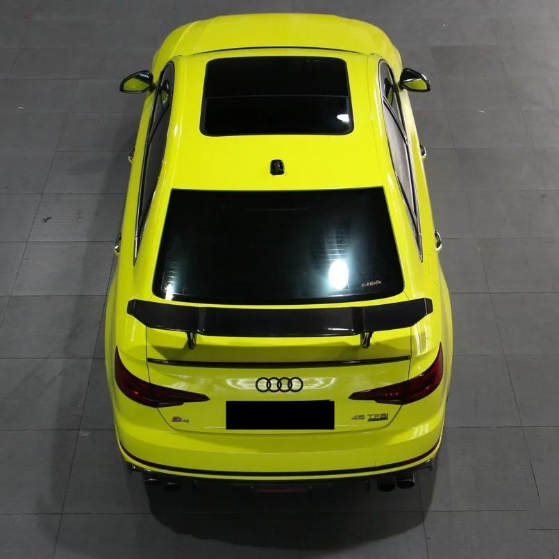 Lemon Yellow Car Wrap