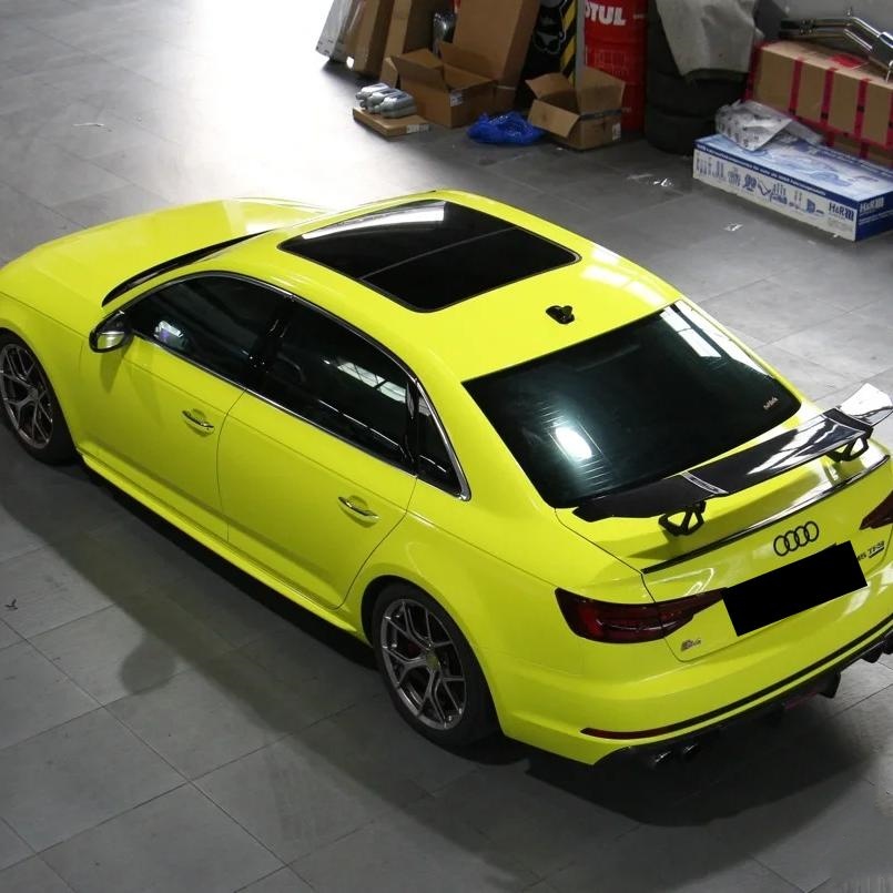 Lemon Yellow Car Wrap