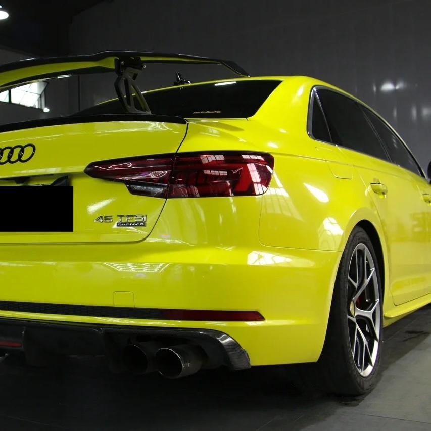 Lemon Yellow Car Wrap