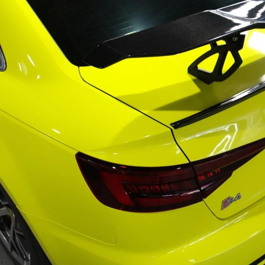 Lemon Yellow Car Wrap