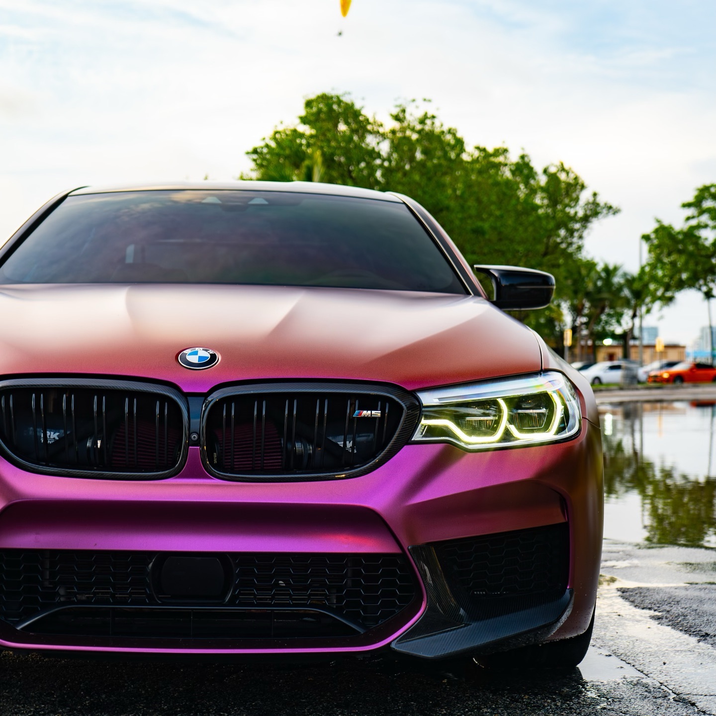 Matte Diamond Brown Red Car Vinyl Wrap