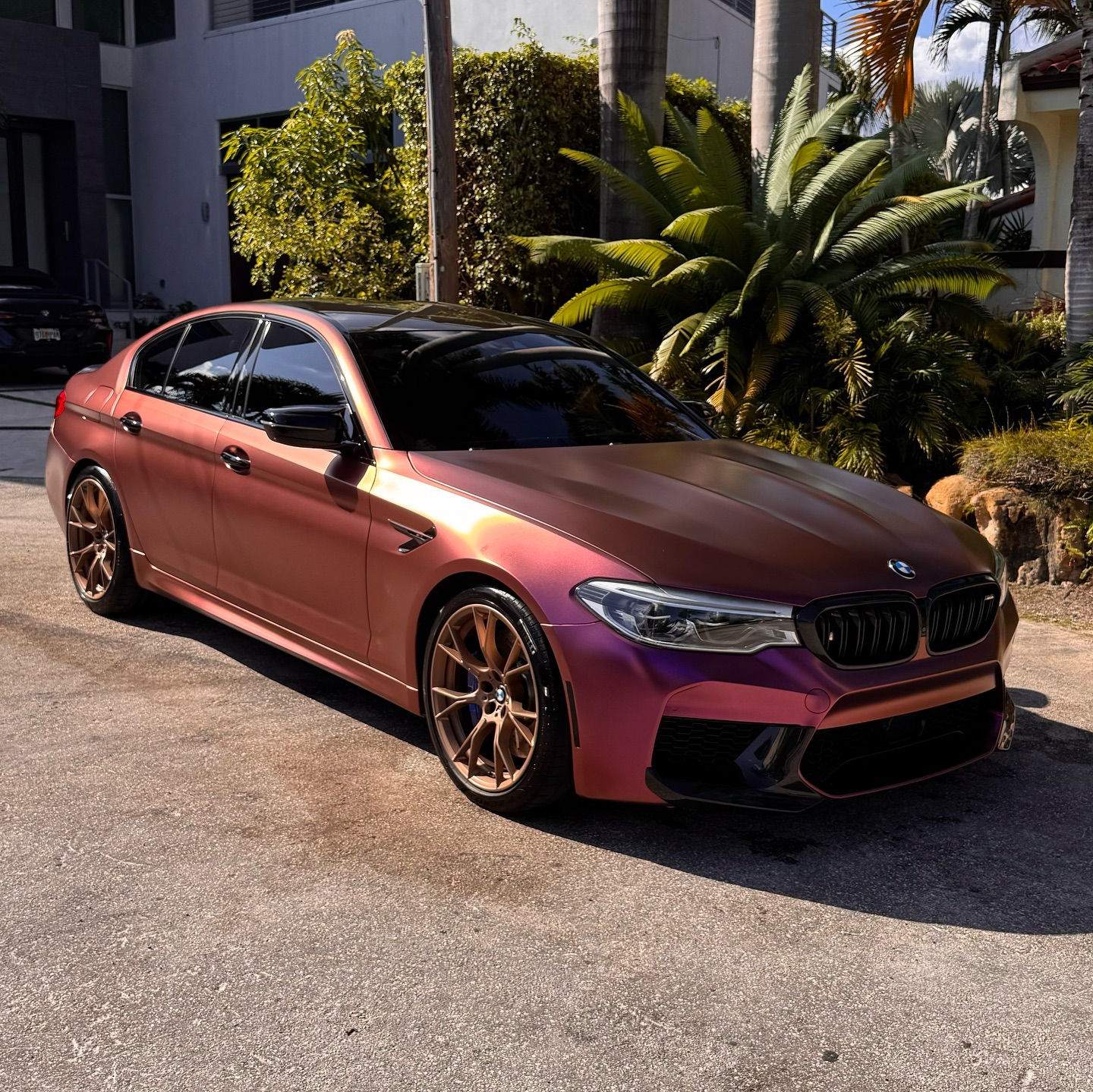 Matte Diamond Brown Red Car Vinyl Wrap