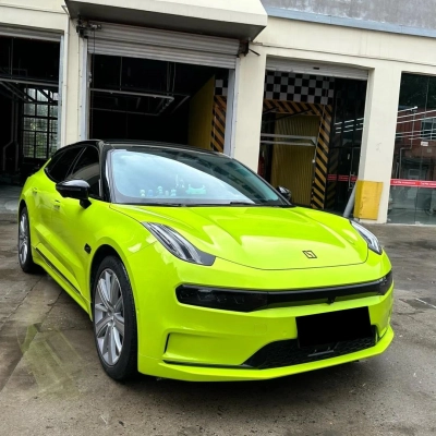 Gloss Bur Green Car Vinyl Wrap Sale 02
