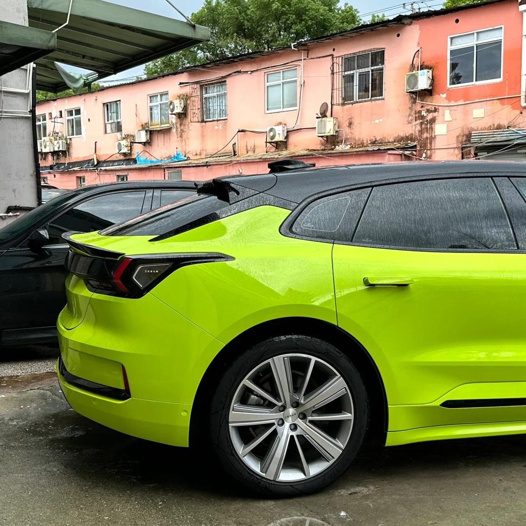 Bur Green Car Vinyl Wrap