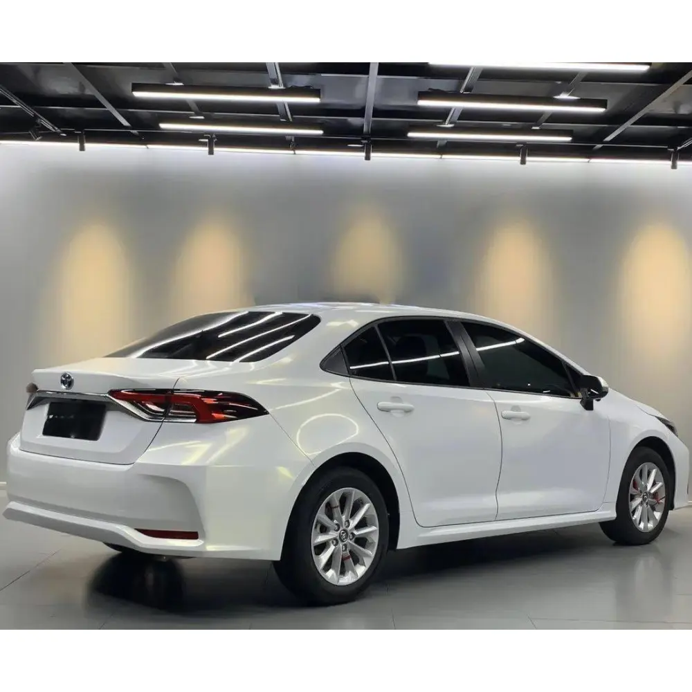 Gloss Metallic Diamond Chameleon Gold White Car Vinyl Wrap