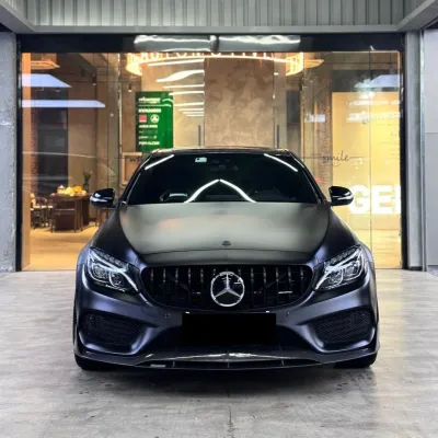 Matte Deep Black Car Vinyl Wrap Sale 02