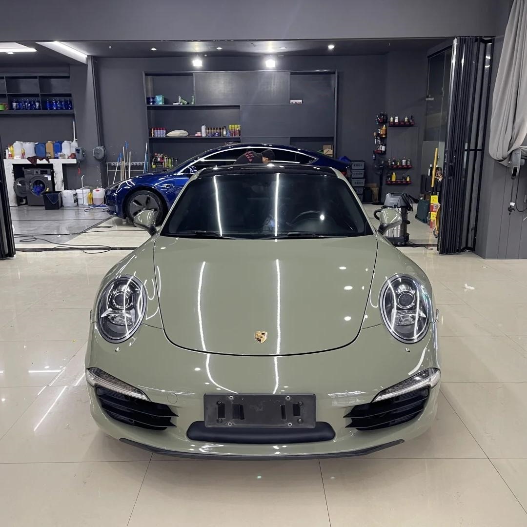 Gloss Khaki Green Car Vinyl Wrap