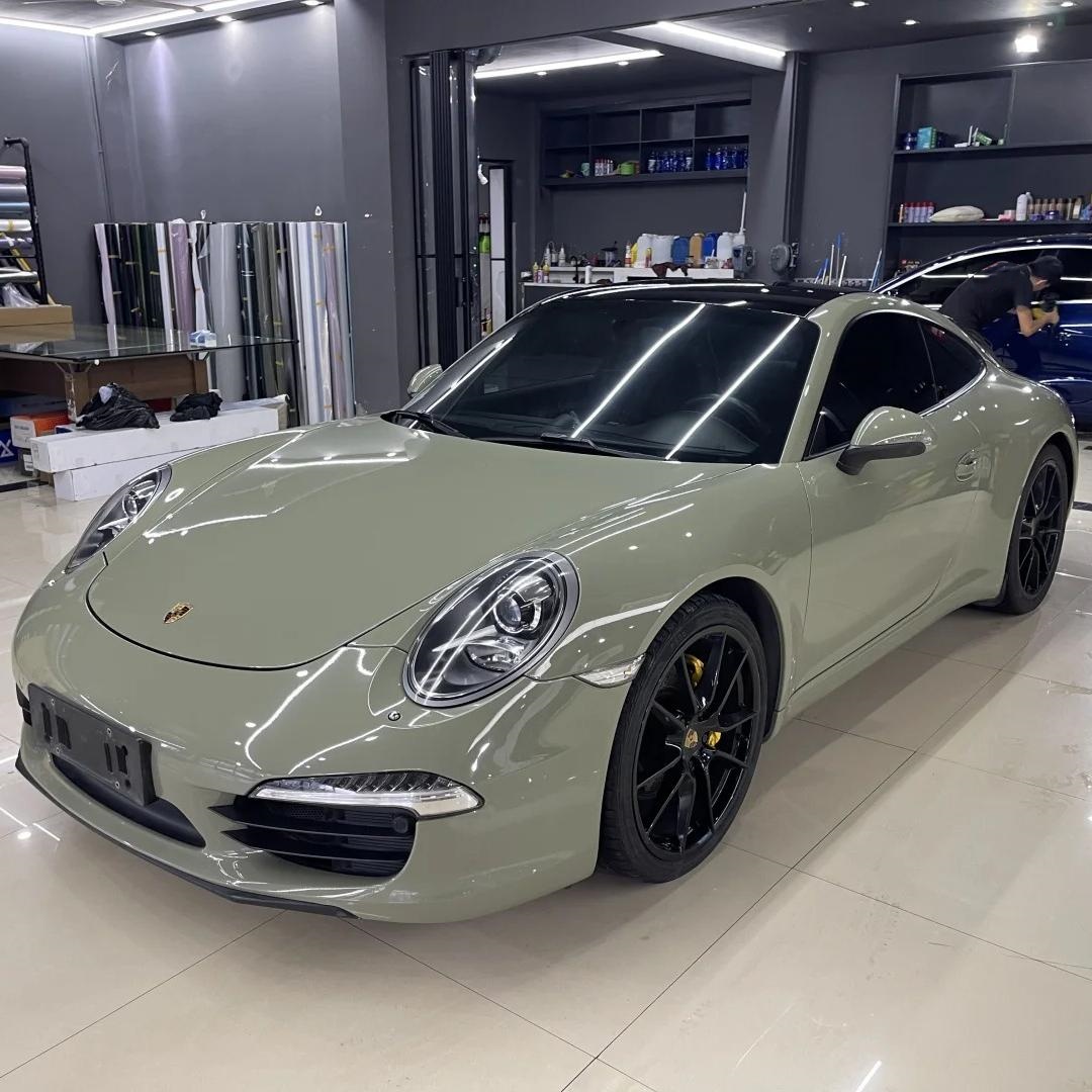 Gloss Khaki Green Car Vinyl Wrap