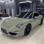 Gloss Khaki Green Car Vinyl Wrap