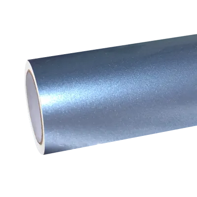 Gloss Metallic Steel Blue Car Vinyl Wrap PET | Mist Blue Wrap 01