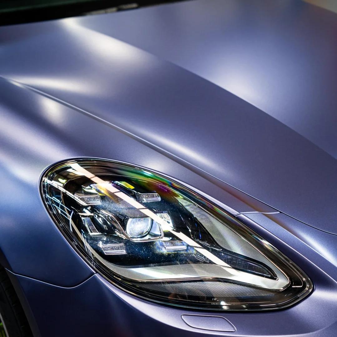 Matte Metallic Midnight Blue Car Vinyl Wrap