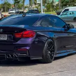 Gloss Metallic Midnight Purple Car Vinyl Wrap BMW