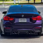 Gloss Metallic Midnight Purple Car Vinyl Wrap BMW