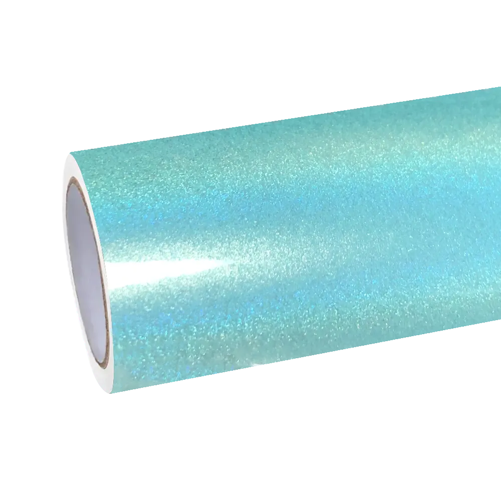 Gloss Metallic Rainbow Laser Tiffany Blue Car Vinyl Wrap