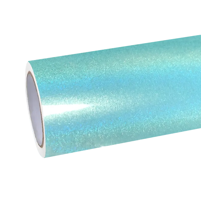 Gloss Metallic Rainbow Laser Tiffany Blue Car Vinyl Wrap