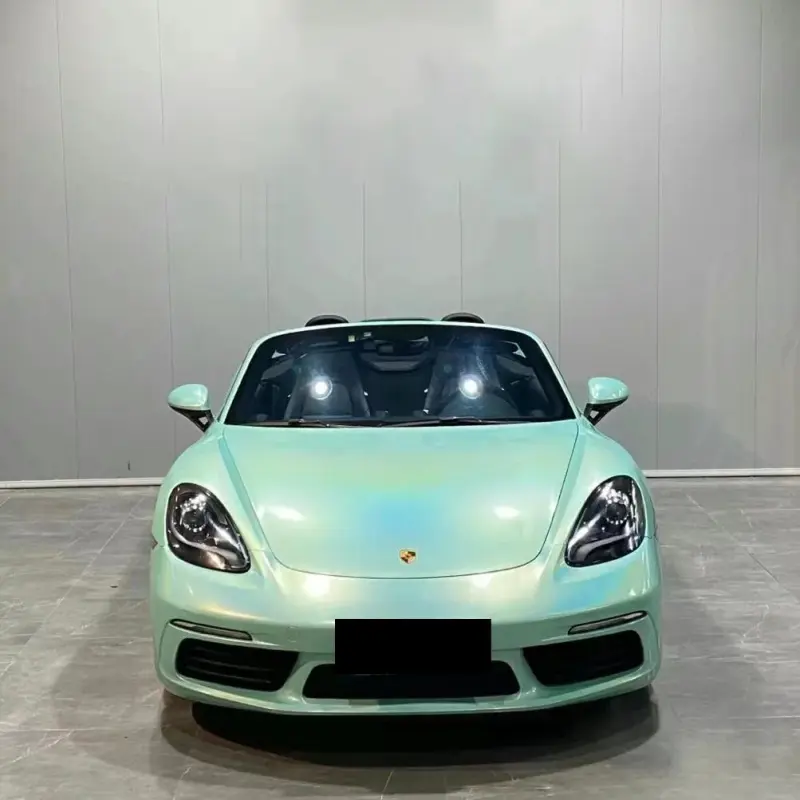 Gloss Metallic Rainbow Laser Tiffany Blue Car Vinyl Wrap
