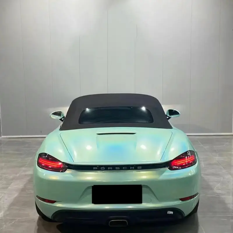 Gloss Metallic Rainbow Laser Tiffany Blue Car Vinyl Wrap