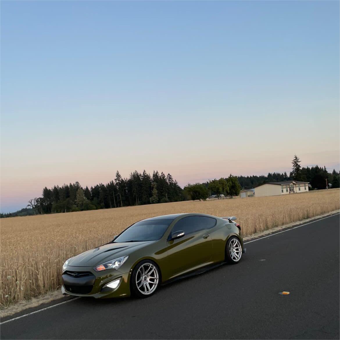 Gloss Military Green Car Vinyl Wrap PET 