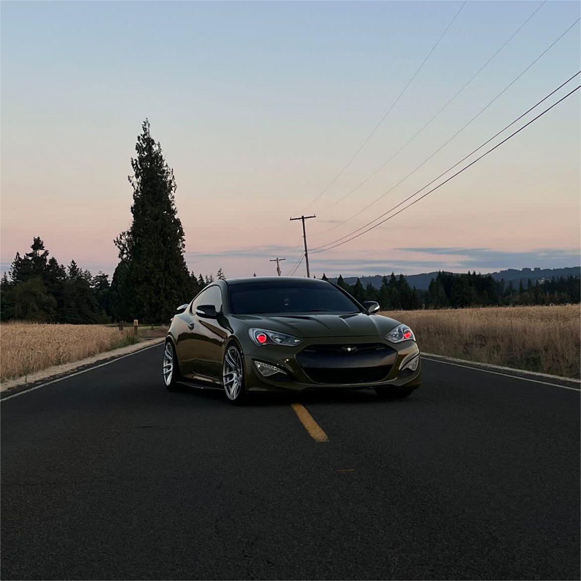 Gloss Military Green Car Vinyl Wrap PET 