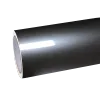 Gloss Metallic Tungsten Black Car Vinyl Wrap PET 