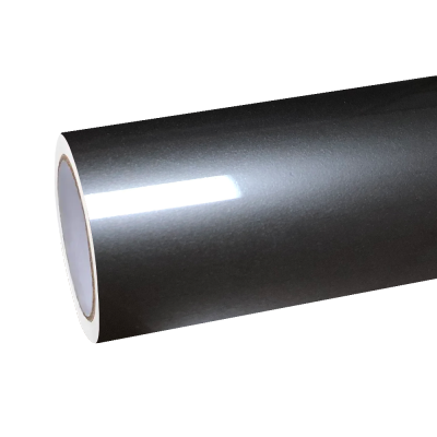 Gloss Metallic Tungsten Black Car Vinyl Wrap PET  01