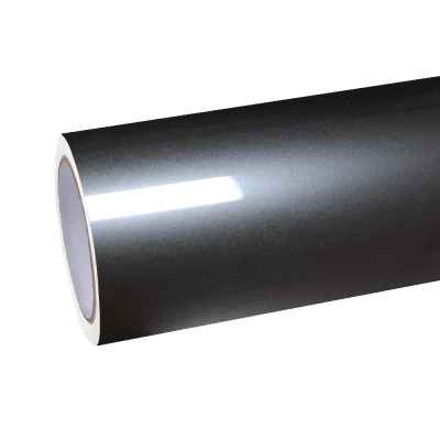 Gloss Metallic Tungsten Black Car Vinyl Wrap PET  01