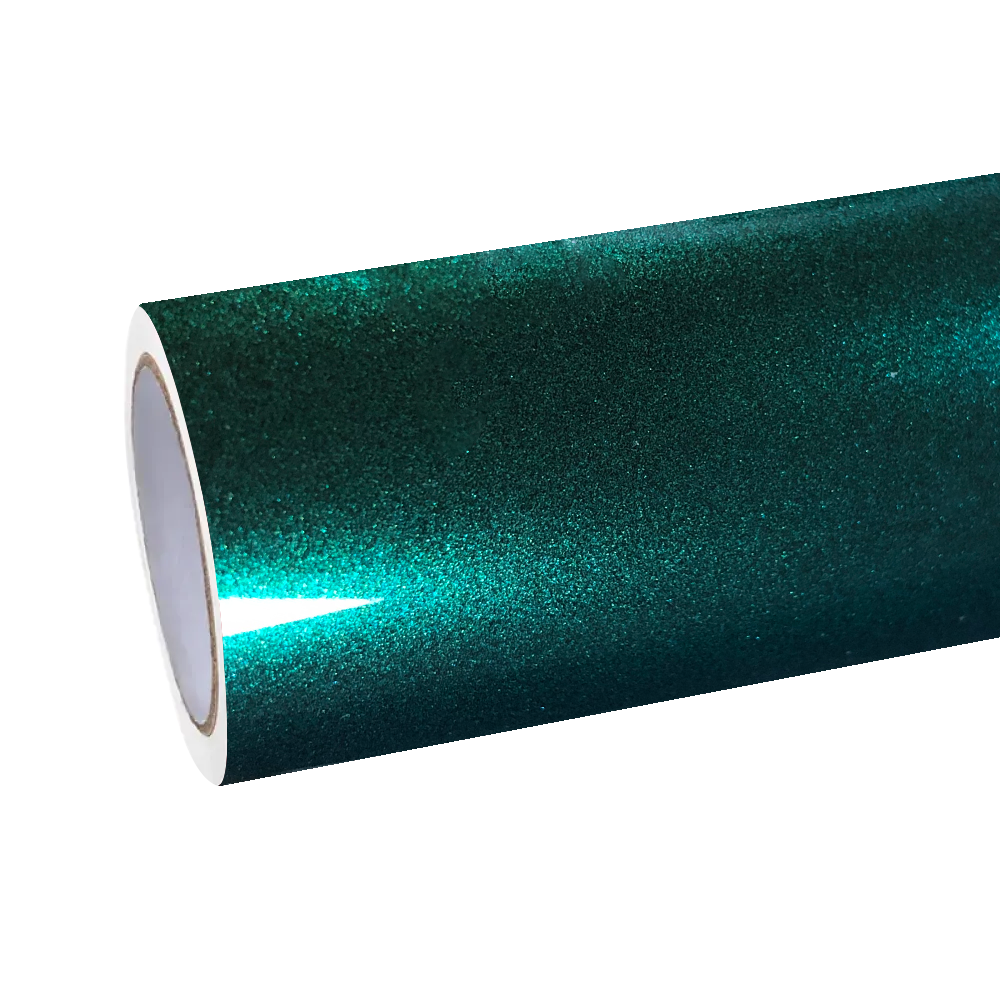 Gloss Metallic British Royal Green Car Vinyl Wrap PET 