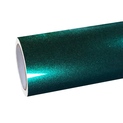 Gloss Metallic British Royal Green Car Vinyl Wrap PET  01