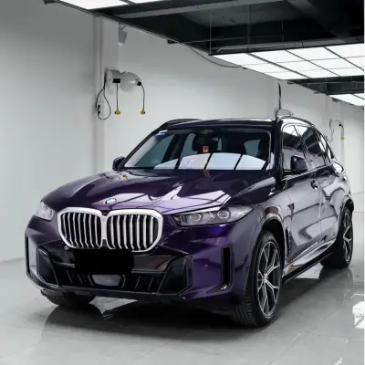 Gloss Metallic Dark Purple Car Vinyl Wrap PET 02