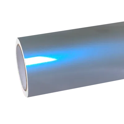 Gloss Metallic Grey Blue Car Vinyl Wrap  Sale 01