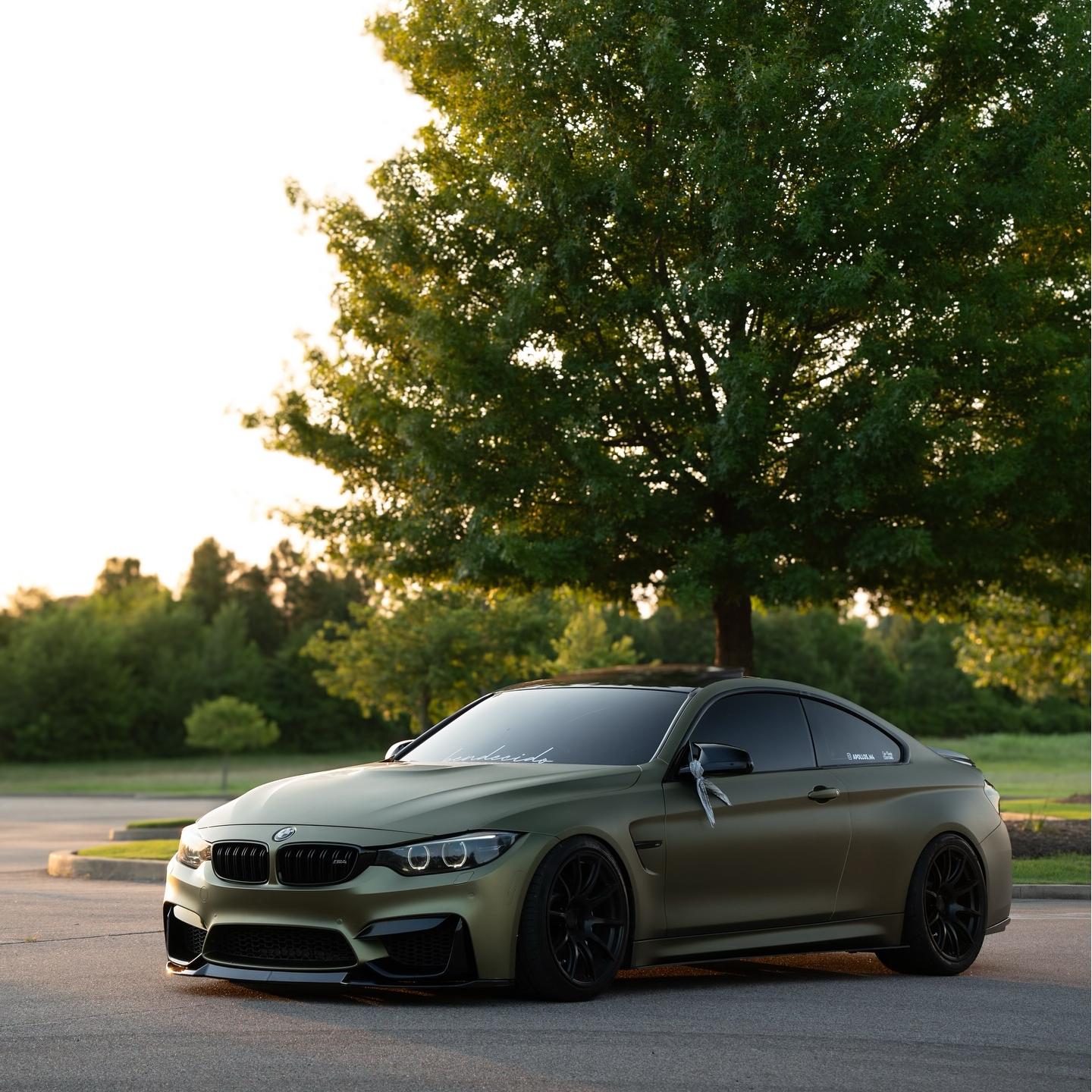 matte lighting green car wrap